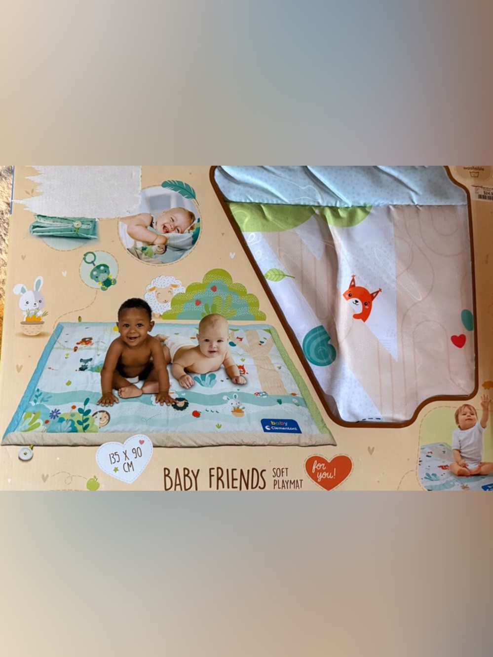 Baby Friends Soft Playmat in Mint Green
